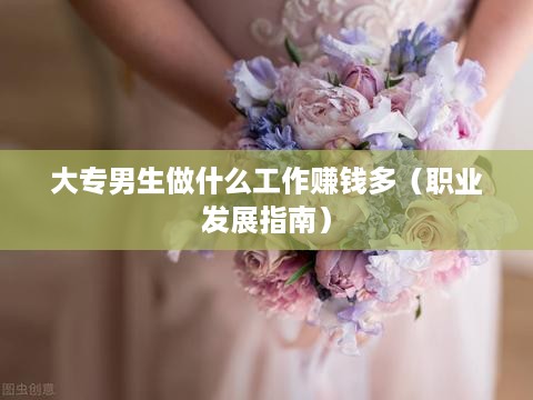 大专男生做什么工作赚钱多（职业发展指南）